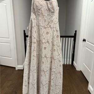 Azazie Charlotte White Lace Dress